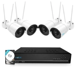 SUPER DEAL Reolink RLK8-410B4-W 4MP Draadloos Camerasysteem Wit