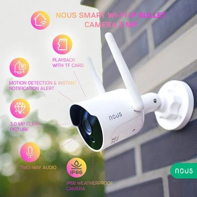 Nous W7 Smart WiFi IP Camera 3mp - Afbeelding 2