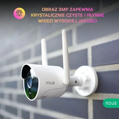 Nous W7 Smart WiFi IP Camera 3mp - Afbeelding 3