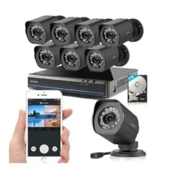 Zmodo ZS-1NL8-B SPoE HD Camerasysteem Zwart